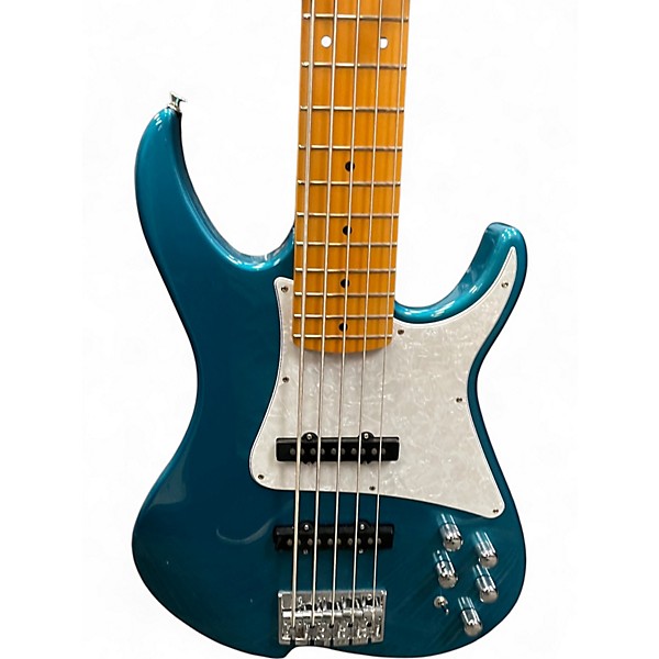 Used Vola ZVA 5 Ocean Turquoise Electric Bass Guitar