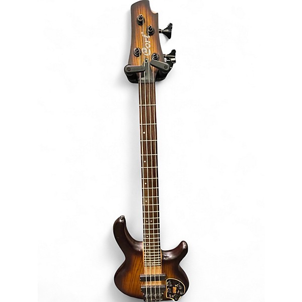 Used Cort C4 Plus ZBMH Trans Brown Electric Bass Guitar