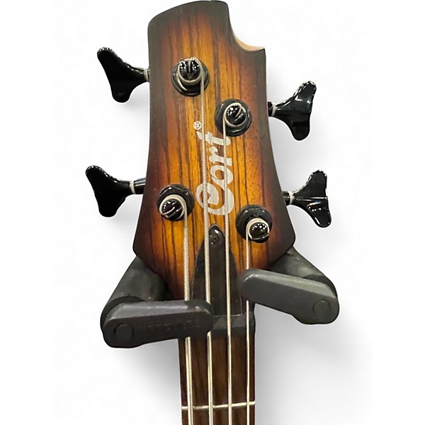 Used Cort C4 Plus ZBMH Trans Brown Electric Bass Guitar