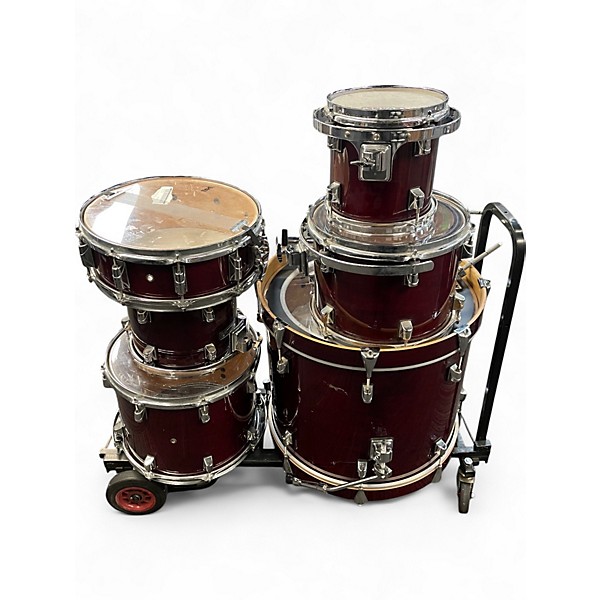 Used Taye 6 Piece STUDIO WINE RED Drum Kit