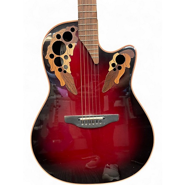 Used Ovation 6778 elite sunburst Acoustic Electric Guitar