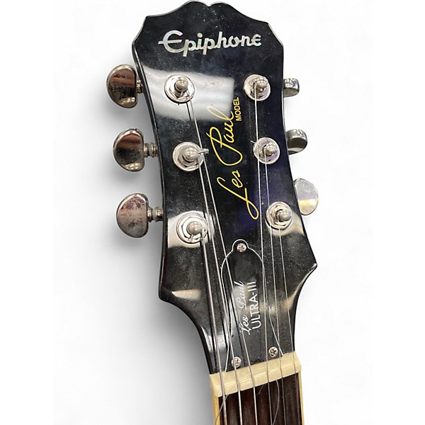 Used Epiphone Les Paul Ultra III Trans Blue Solid Body Electric Guitar