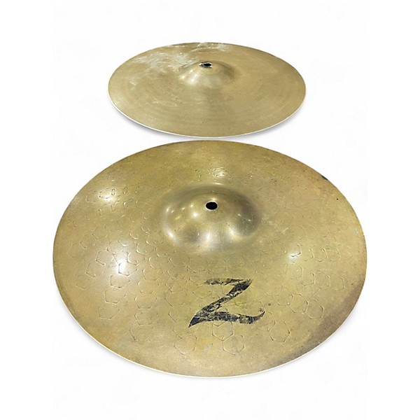 Used Zildjian 14in Z Custom Dyno Beat Hi Hat Pair Cymbal