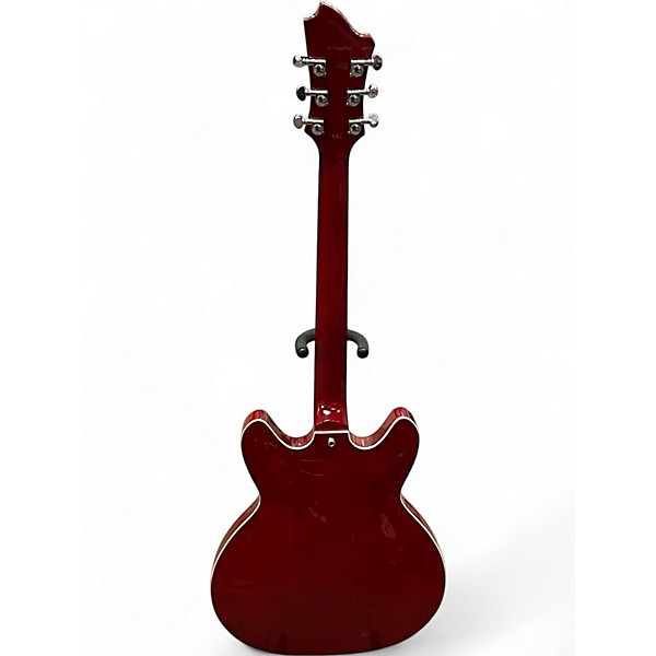 Used Hagstrom Viking P Cherry Hollow Body Electric Guitar