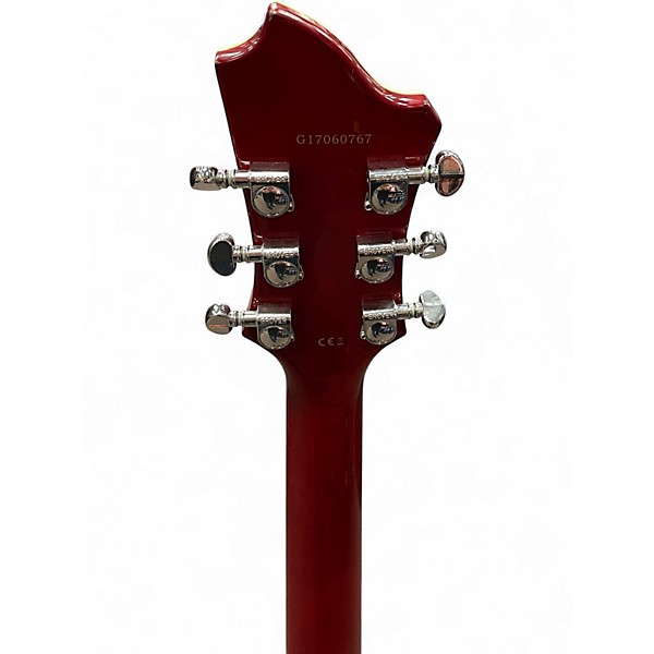 Used Hagstrom Viking P Cherry Hollow Body Electric Guitar