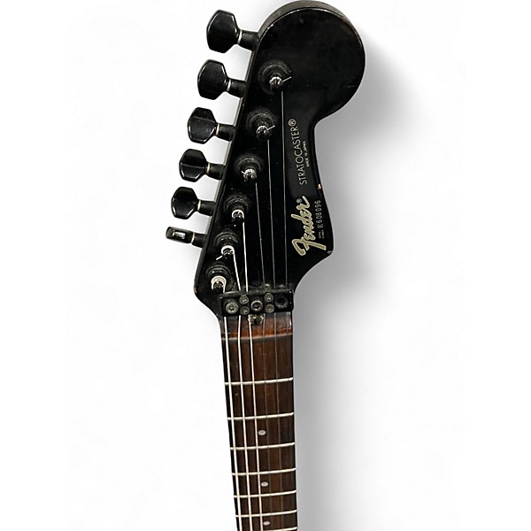 Used Fender Stratocaster Japan Black Solid Body Electric Guitar