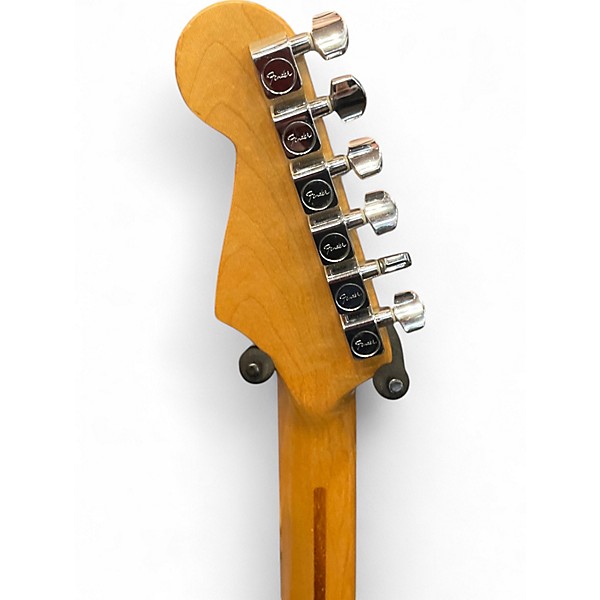 Used 2003 Fender Splattercaster Stratocaster WHITE AND BLUE Solid Body Electric Guitar