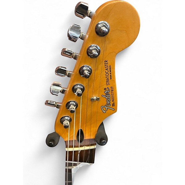 Used 2003 Fender Splattercaster Stratocaster WHITE AND BLUE Solid Body Electric Guitar