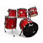 Used Pearl 5 Piece BLX 5PC Trans Red Drum Kit thumbnail