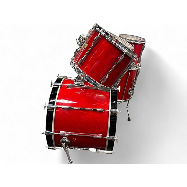 Used Pearl 5 Piece BLX 5PC Trans Red Drum Kit