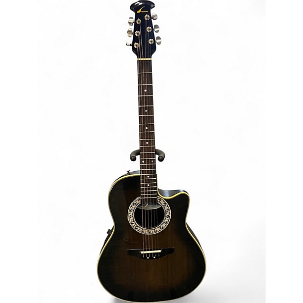 Used Ovation Pinnacle 3862 Black Fade Acoustic Electric Guitar
