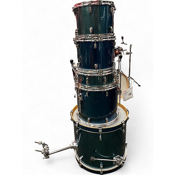 Used TAMA 5 Piece Silverstar BLUE SPARKLE Drum Kit