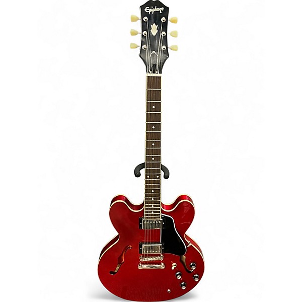 Used Epiphone ES355 Candy Apple Red Hollow Body Electric Guitar