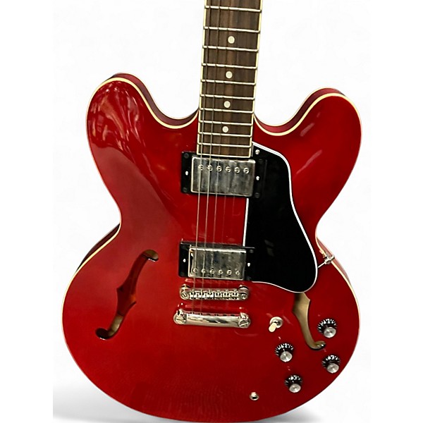 Used Epiphone ES355 Candy Apple Red Hollow Body Electric Guitar