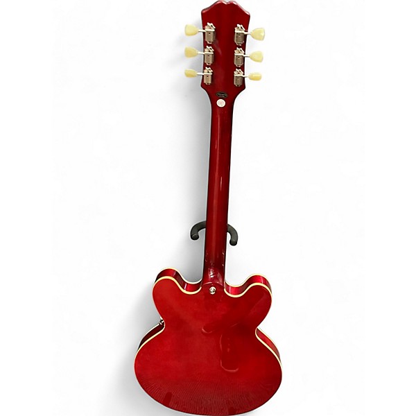 Used Epiphone ES355 Candy Apple Red Hollow Body Electric Guitar