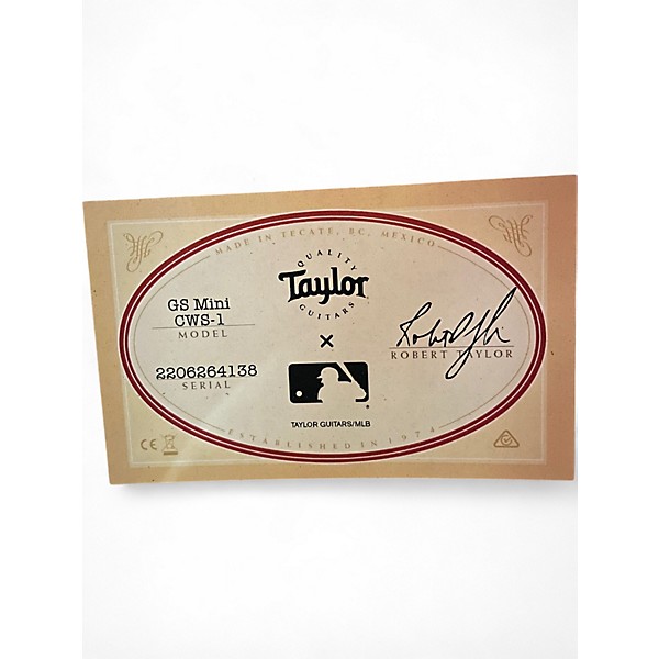 Used Taylor GWS-1 MLB SOX VERSION Acoustic Guitar