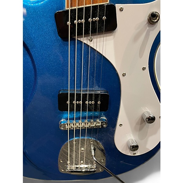 Used Eastwood SIDEJACK BARITONE GUITAR Blue Baritone Guitars