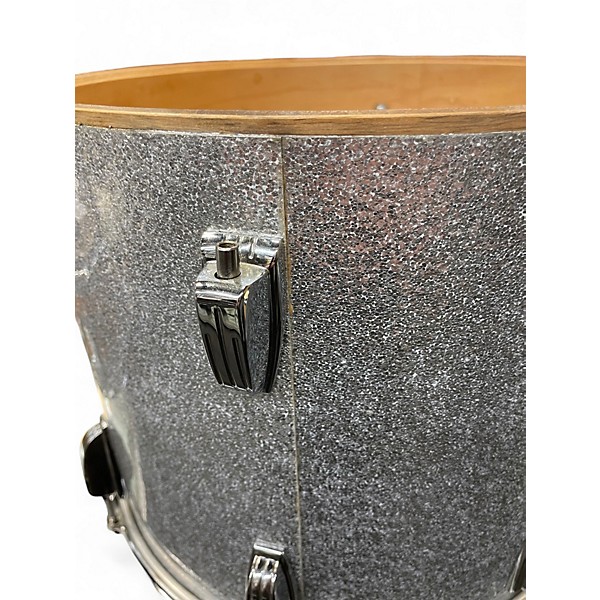 Used Ludwig 3 Piece Classic Maple Silver Sparkle Drum Kit