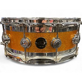 Used DW 5.5X14 Edge Series Snare GOLD SPARKLE Drum
