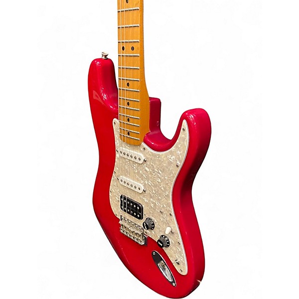 Used Fender FSR Standard Stratocaster Trans Red Solid Body Electric Guitar