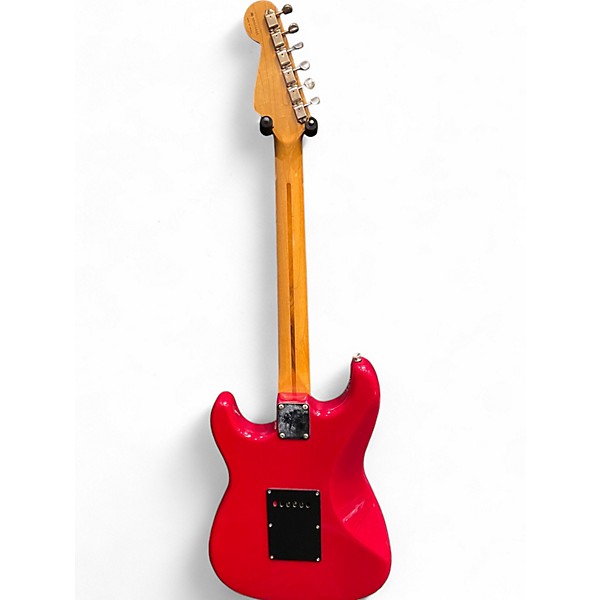 Used Fender FSR Standard Stratocaster Trans Red Solid Body Electric Guitar