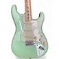 Used 2021 Fender Player Stratocaster Surf Green Solid Body Electric Guitar