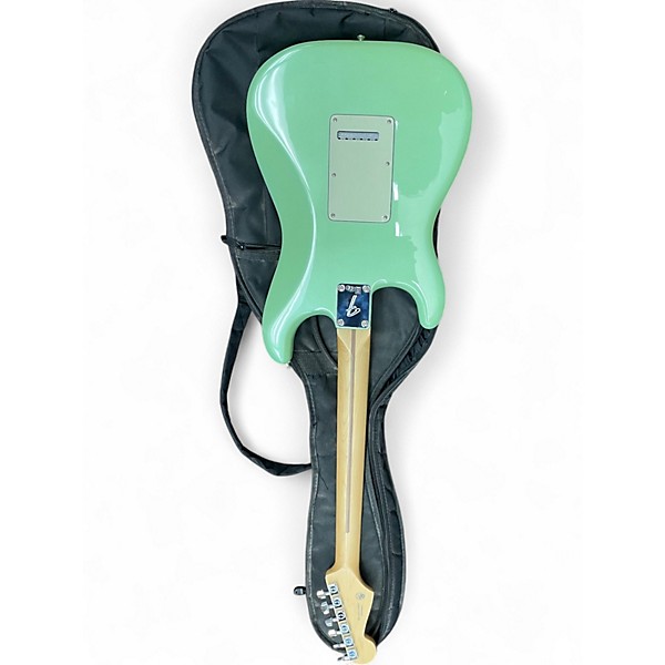 Used 2021 Fender Player Stratocaster Surf Green Solid Body Electric Guitar