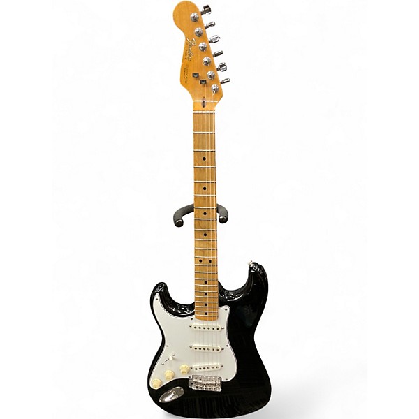 Vintage 1980s Fender American Standard Stratocaster BLACK Solid Body Electric Guitar