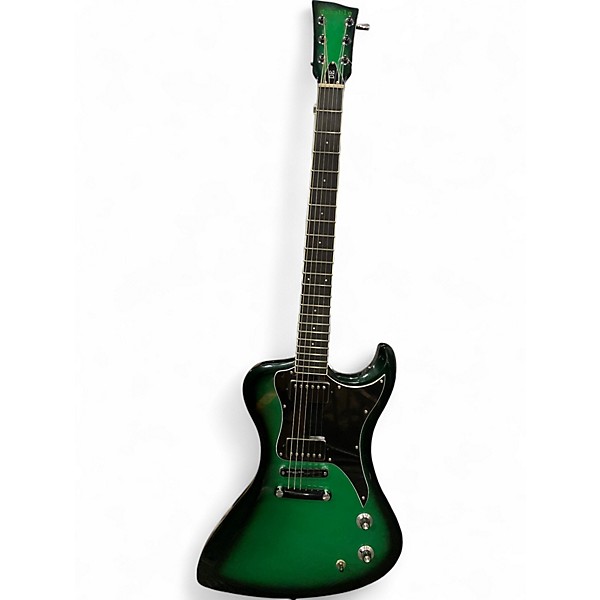 Used Dunable Guitars USA R2 METALLIC GREEN BURST Solid Body Electric Guitar