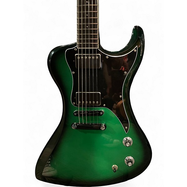 Used Dunable Guitars USA R2 METALLIC GREEN BURST Solid Body Electric Guitar