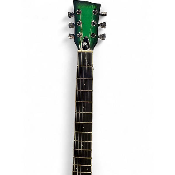Used Dunable Guitars USA R2 METALLIC GREEN BURST Solid Body Electric Guitar