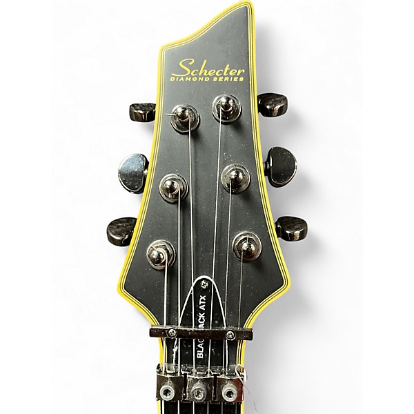Used Schecter Guitar Research Blackjack ATX Black Solid Body Electric Guitar