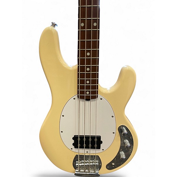 Used Sterling by Music Man Ray4 Cream Electric Bass Guitar