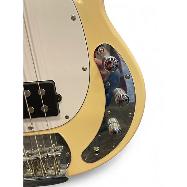 Used Sterling by Music Man Ray4 Cream Electric Bass Guitar