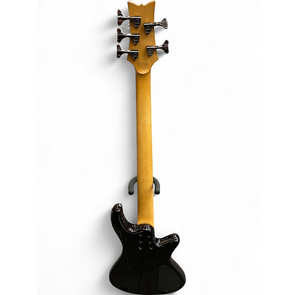 Used Schecter Guitar Research Stiletto Extreme 5 String  Crimson Burst Electric Bass Guitar