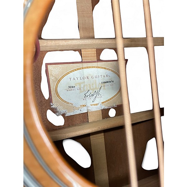 Used Taylor 314CE Natural Acoustic Electric Guitar