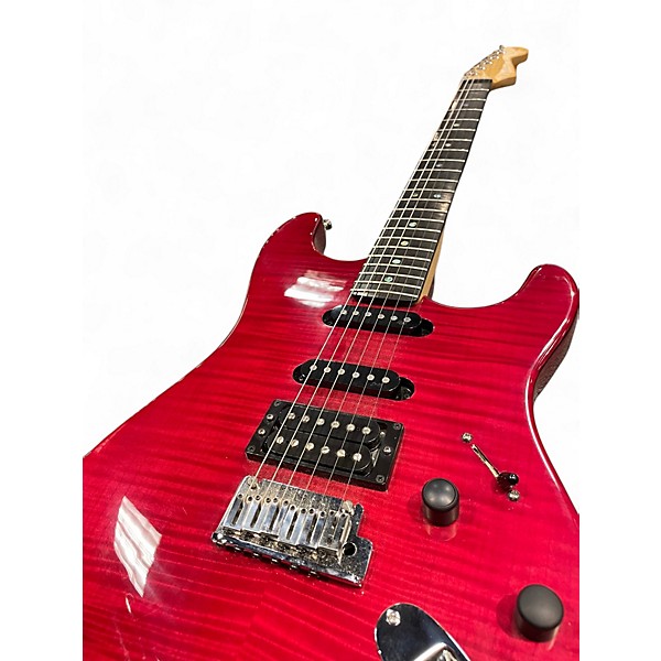 Used Fender American Deluxe Stratocaster HSS FMT CANDY APPLE RED Solid Body Electric Guitar
