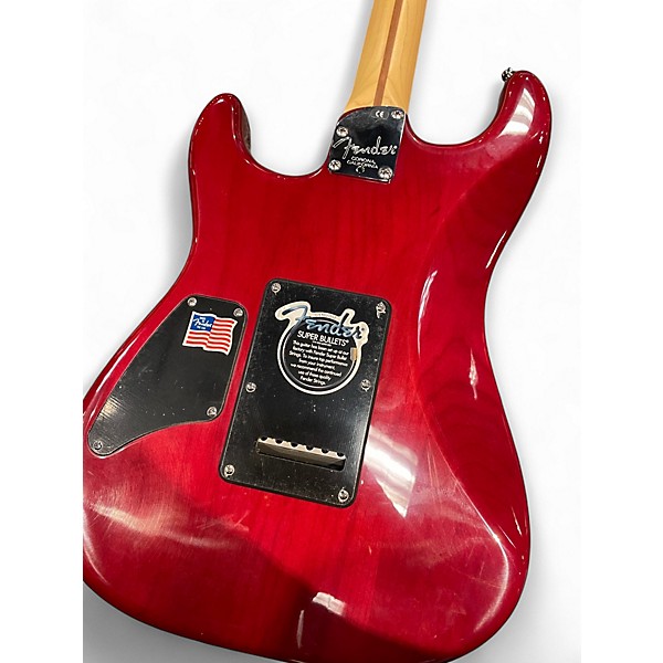 Used Fender American Deluxe Stratocaster HSS FMT CANDY APPLE RED Solid Body Electric Guitar