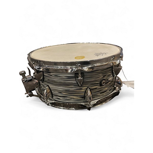 Used Orange County Drum & Percussion 14X5 Venice Series Snare White and Black Zebra Drum