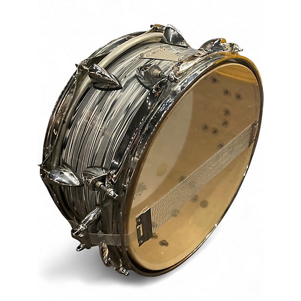 Used Orange County Drum & Percussion 14X5 Venice Series Snare White and Black Zebra Drum