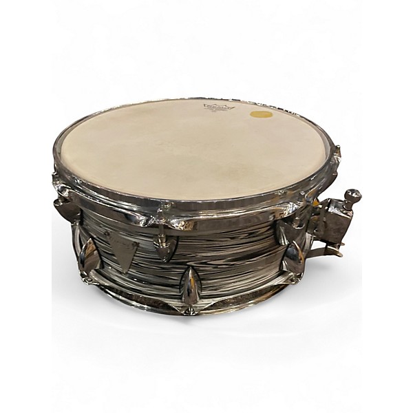 Used Orange County Drum & Percussion 14X5 Venice Series Snare White and Black Zebra Drum
