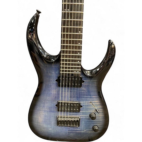 Used Jackson Pro Series Misha Mansoor Signature Juggernaut HT7FM Ocean Blue Burst Solid Body Electric Guitar