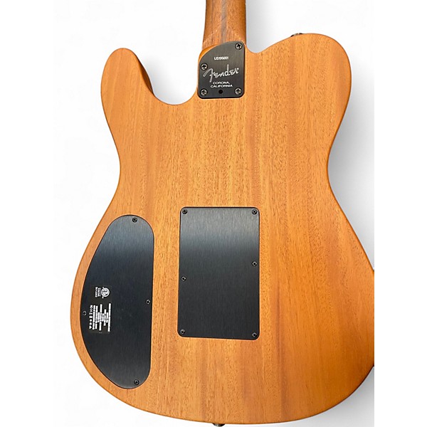 Used Fender American Acoustasonic Telecaster Natural Acoustic Electric Guitar