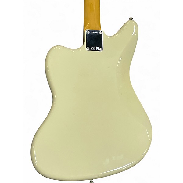 Used Fender Johnny Marr Signature Jaguar Olympic White Solid Body Electric Guitar