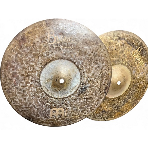 Used MEINL 14in Byzance EX Dry Medium Hi Hat Pair Cymbal