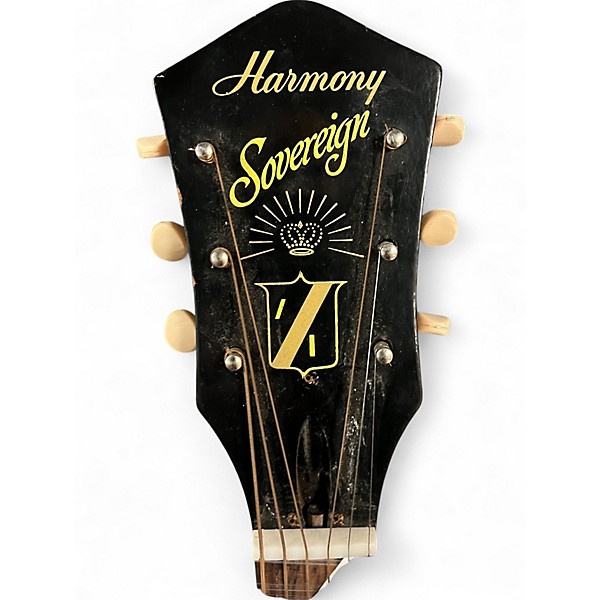 Used Harmony SOVEREIGN Worn Brown Acoustic Guitar
