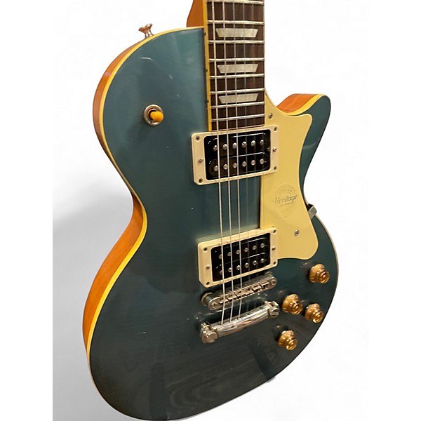 Used Heritage H150 Custom Core Artisan Aged Pelham Blue Solid Body Electric Guitar