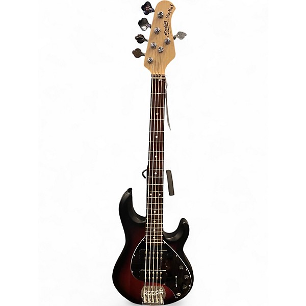 Used Sterling by Music Man Ray5 5 String ruby red burst Electric Bass Guitar