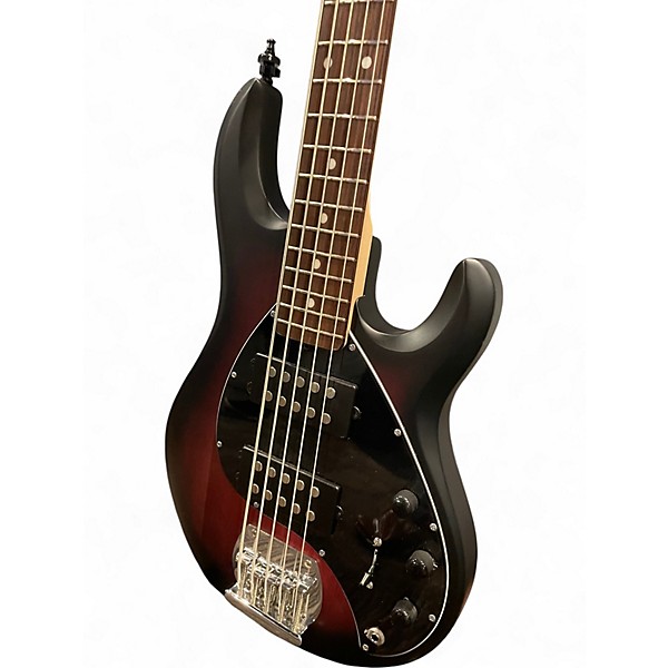 Used Sterling by Music Man Ray5 5 String ruby red burst Electric Bass Guitar