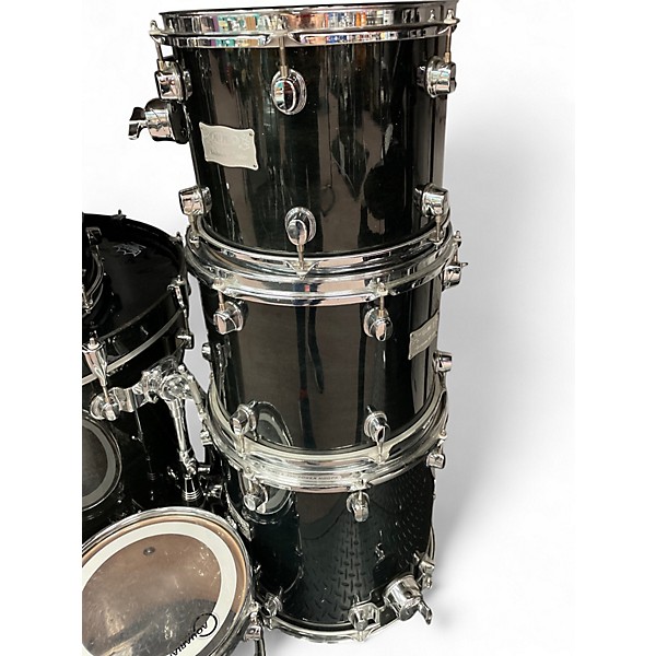 Used Mapex 6 Piece SATURN SERIES SHELL PACK BLACK Drum Kit